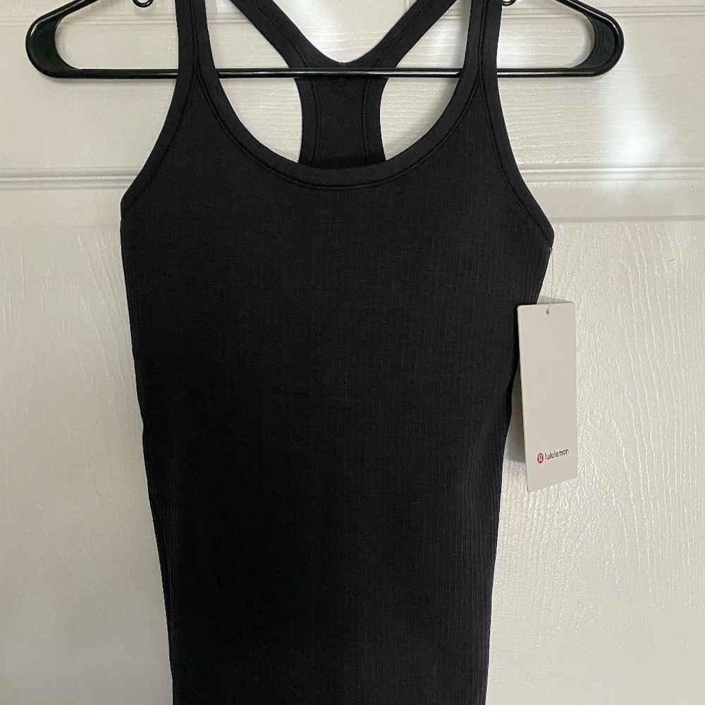 NWT! Lululemon Athletica Black Racerback Tank.